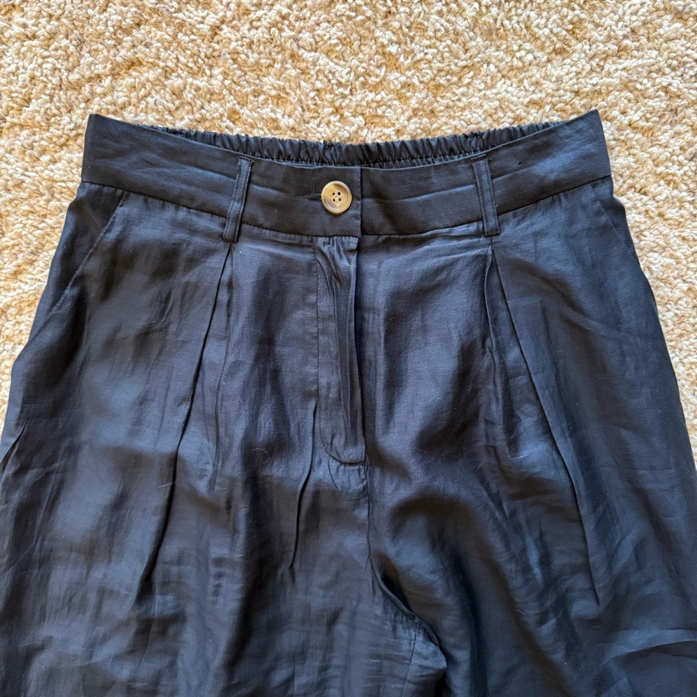 Harlow Flowy Wide Leg High Waisted Pants lightweight fabric - Picture 2 of 9
